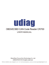 udiag OBDII/EOBD CAN Code Reader CR700 User manual