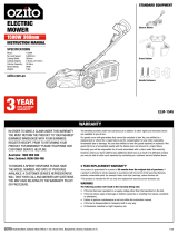 Ozito ELM-1545 1500W 360mm Electric Lawn Mower User manual