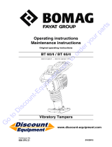 Fayat BOMAG BT 60/4 Operating And Maintenance Instructions Manual