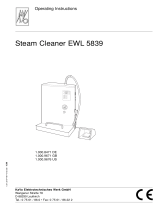 KaVo Steam Cleaner EWL 5839 Operating instructions