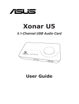 Asus Xonar U7 User manual