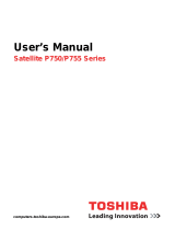 Toshiba P750 User manual