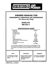 DeVilbiss FA125-1 Owner's manual