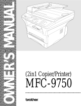 Brother MFC9750 User manual