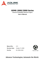 Adlink GEME-2000/3000 Series Owner's manual