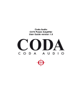 Coda C475 User manual