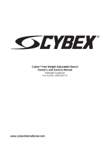CYBEX 16000 ADJUSTABLE BENCH Owner's manual