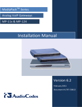 AudioCodes MediaPack MP-124 Installation guide