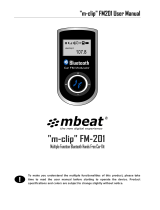 mbeat "m-clip" FM-201 User manual