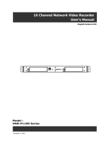 Divitec HNR-P116R Series User manual