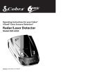 Cobra ESD-6050 Operating instructions