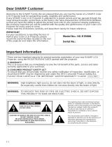 Sharp XG-E3500U User manual