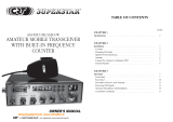 CRT SuperStar Owner's manual