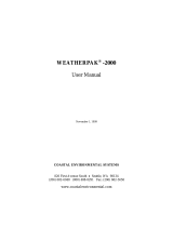 Coastal Environmental Systems WEATHERPAK-2000 User manual