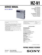 Sony MZ-N1 User manual