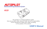 Autopilot K15 User manual