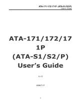 WELLTECH ATA-171P - V1.5 User manual