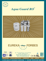 Eureka Forbes Aqua Guard RO User manual