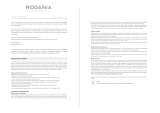 Rodania 25060 - RONDA 5030D Owner's manual