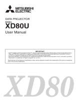 Mitsubishi Electric XD80U User manual