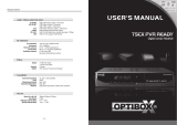 Optibox tscx pvr ready User manual