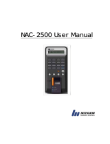Nitgen PEBNAC-2500R User manual