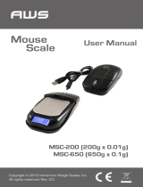 American Weigh Scales MSC-650 User manual