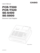Casio PCR-T500 User manual