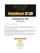 High End Systems SolaWash 19 LED User manual