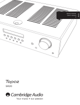 Cambridge Audio Topaz SR20 User manual