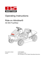 AS MOTOR AS 800 FreeRider Operating Instructions Manual
