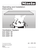 Miele DA 5381 W Operating and Operating and Installation manual