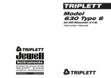 Triplett Model 630 Analog Meter User manual