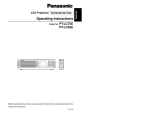 Panasonic PT-LC75E User manual