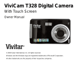 Vivitar ViviCam T328 Owner's manual