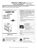 Quadra-Fire 7100FP-BK-B Owner's manual