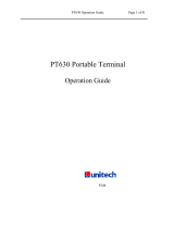 Unitech PT630 Operating instructions