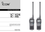 ICOM IC-A24 Owner's manual