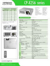 Hitachi CP-X256 User manual
