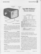 GENERAL RADIO COMPANY 1543 Strobotac Instructions Manual