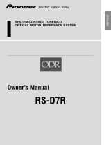 Pioneer RS-D7R Owner's manual