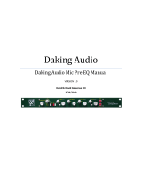 Daking Audio Mic Pre EQ User manual