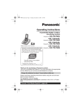 Panasonic KX-TG7432 User manual