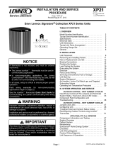 Lennox XP21 Series Installation And Service Procedure