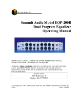 Summit Audio EQP-200B Operating instructions