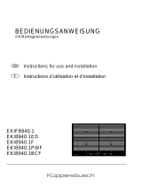 Küppersbusch EKI8940.1F Instructions for Use and Installation