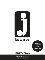 Jazwares 2GB MP3 Player User manual