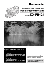 Panasonic KXFB421 Owner's manual
