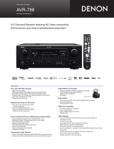 Denon AVR 788 - AV Receiver Datasheet