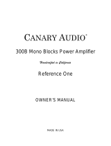 CANARY AUDIO 300B Owner's manual